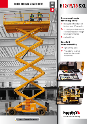 Platforme de ridicare de tip foarfecă pe roți Haulotte H18 SXL