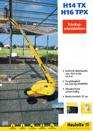 Nacele telescopice pe roți Haulotte H 16 TPX