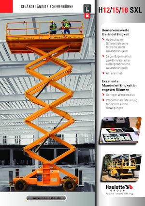 Platforme de ridicare de tip foarfecă pe roți Haulotte H18 SXL