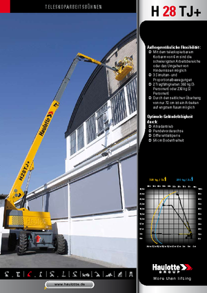 Nacele telescopice pe roți Haulotte H 28 TJ +
