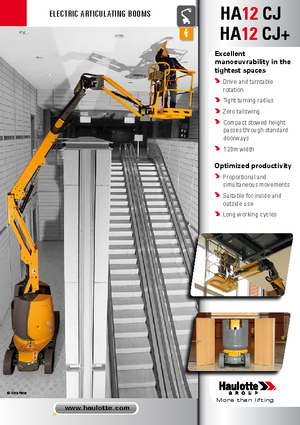 Nacele cu braț articulat pe roți Haulotte HA12 CJ