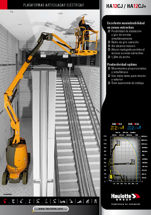 Nacele cu braț articulat pe roți Haulotte HA12 CJ