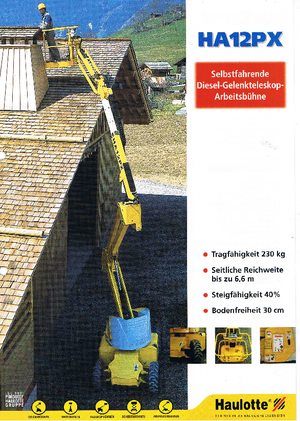 Nacele cu braț articulat pe roți Haulotte HA 12 PX