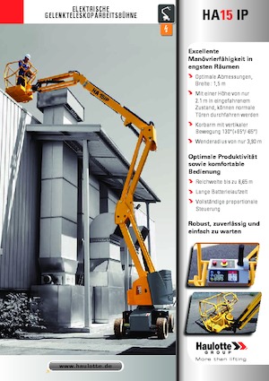 Nacele cu braț articulat pe roți Haulotte HA15 IP