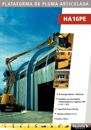 Nacele cu braț articulat pe roți Haulotte HA 16 PE