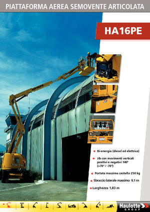 Nacele cu braț articulat pe roți Haulotte HA 16 PE