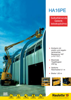 Nacele cu braț articulat pe roți Haulotte HA 16 PE