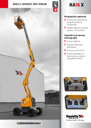 Nacele cu braț articulat pe roți Haulotte HA 16 X