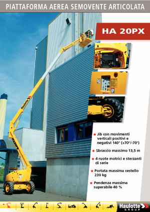 Nacele cu braț articulat pe roți Haulotte HA 20 PX