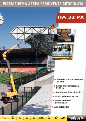 Nacele cu braț articulat pe roți Haulotte HA 32 PX