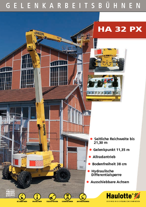 Nacele cu braț articulat pe roți Haulotte HA 32 PX