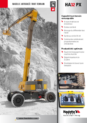 Nacele cu braț articulat pe roți Haulotte HA 32 PX