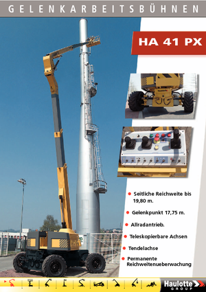 Nacele cu braț articulat pe roți Haulotte HA 41 PX
