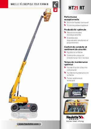 Nacele telescopice pe roți Haulotte HT21 RT PRO