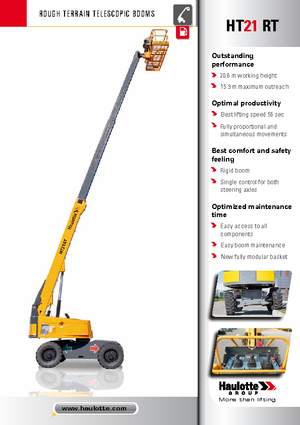 Nacele telescopice pe roți Haulotte HT21 RT PRO