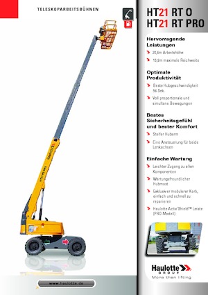 Nacele telescopice pe roți Haulotte HT21 RT PRO