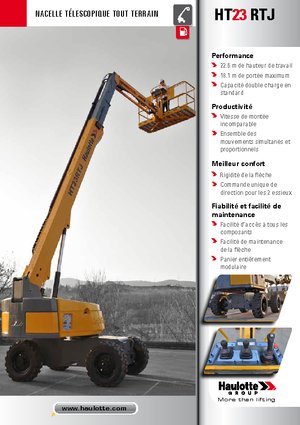 Nacele telescopice pe roți Haulotte HT23 RTJ PRO