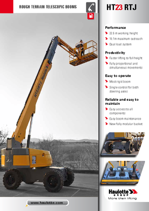 Nacele telescopice pe roți Haulotte HT23 RTJ O
