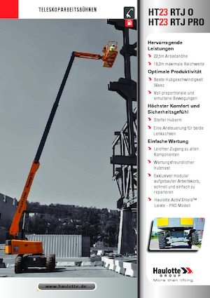 Nacele telescopice pe roți Haulotte HT23 RTJ PRO