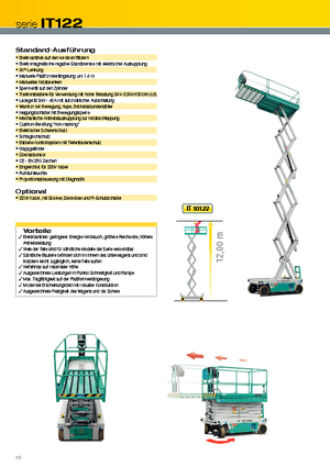 Platforme de ridicare de tip foarfecă pe roți Iteco IT 12122