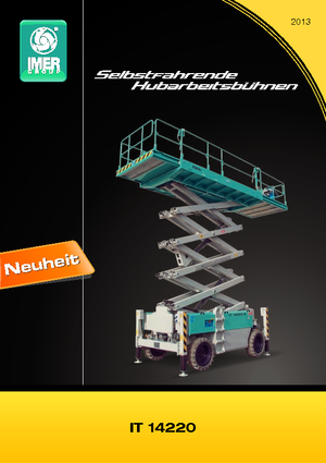 Platforme de ridicare de tip foarfecă pe roți Iteco IT 14220 D