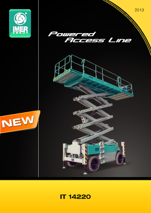 Platforme de ridicare de tip foarfecă pe roți Iteco IT 14220 D