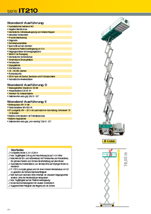 Platforme de ridicare de tip foarfecă pe roți Iteco IT 17210 E