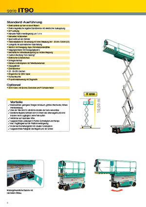 Platforme de ridicare de tip foarfecă pe roți Iteco IT 8290