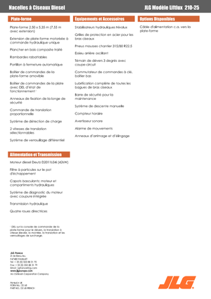 Platforme de ridicare de tip foarfecă pe roți JLG Liftlux 210-25