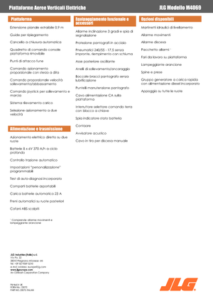 Platforme de ridicare de tip foarfecă pe roți JLG M4069LE