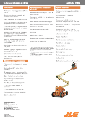 Nacele cu braț articulat pe roți JLG M450A