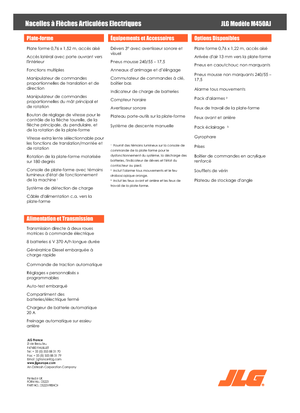 Nacele cu braț articulat pe roți JLG M450AJ