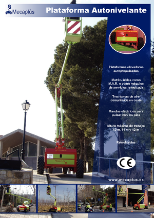 Nacele cu braț articulat pe roți Mecaplús MTP 12