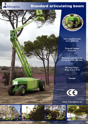 Nacele cu braț articulat pe roți Mecaplús MTP 12