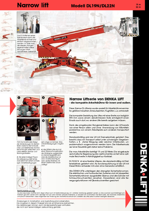 Nacele telescopice pe roți Denka-Lift - Rothlehner Narrow DL 22 N