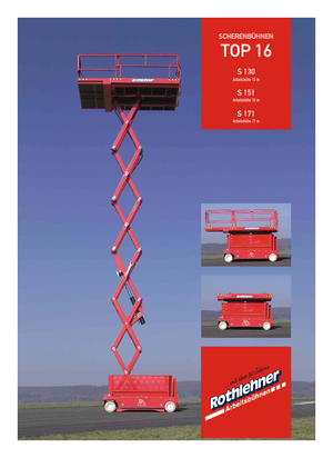 Platforme de ridicare de tip foarfecă pe roți PB PB S 151-16 E