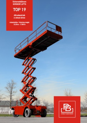 Platforme de ridicare de tip foarfecă pe roți PB PB S151-19E