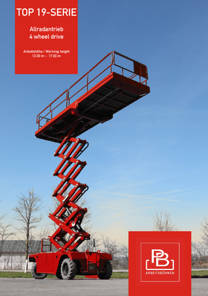 Platforme de ridicare de tip foarfecă pe roți PB PB S175-19E 4x4