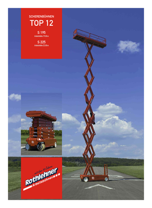 Platforme de ridicare de tip foarfecă pe roți PB PB S225-12E