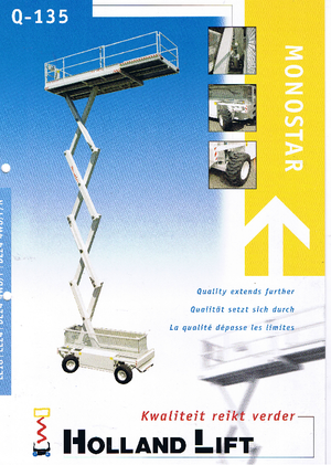 Platforme de ridicare de tip foarfecă pe roți Holland-Lift Q 135 DL 24 4WD P/N