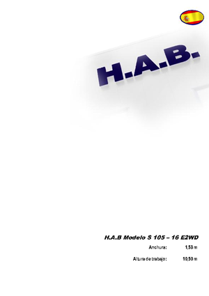 Platforme de ridicare de tip foarfecă pe roți HAB S 105-16 E 2WD