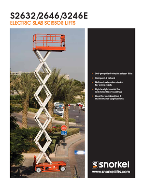 Platforme de ridicare de tip foarfecă pe roți Snorkel S3246E