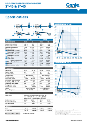 Nacele telescopice pe roți Genie S-40
