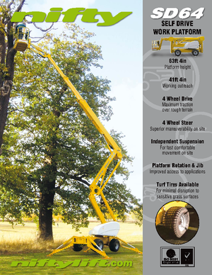 Nacele cu braț articulat pe roți Niftylift SD 64