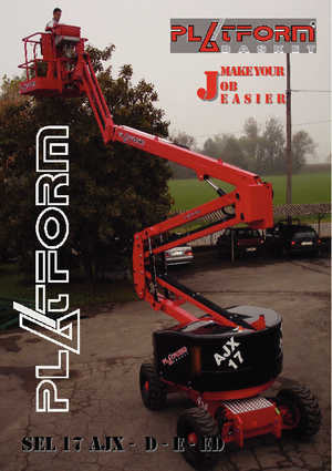 Nacele cu braț articulat pe roți Basket SEL 17 AJX