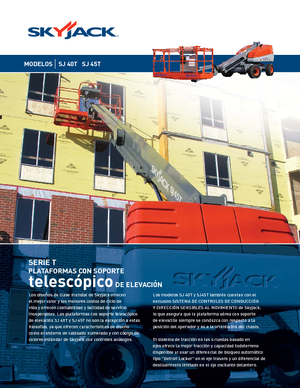 Nacele telescopice pe roți Skyjack SJ 45 T