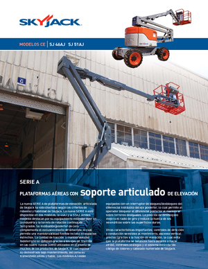 Nacele cu braț articulat pe roți Skyjack SJ 51 AJ