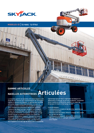 Nacele cu braț articulat pe roți Skyjack SJ 51 AJ