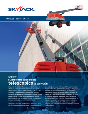 Nacele telescopice pe roți Skyjack SJ 66 T