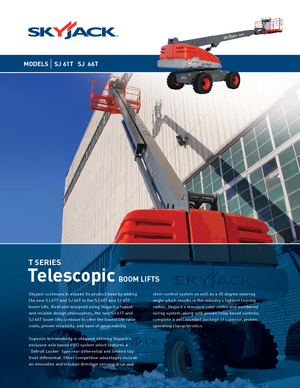 Nacele telescopice pe roți Skyjack SJ 66 T